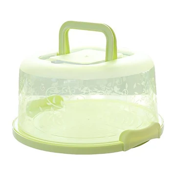 Mini Kolo Tortu Kontajner Podnosy Plastové Cake Box Prenosný Skladovanie Potravín Box Udržať Čerstvé Koláče