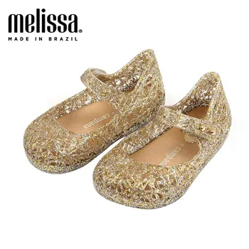 Mini Melissa Campana Zig Zag VI Dievča Jelly Topánky Plážové Sandále 2020 Baby Soft Topánky Sandále Melissa Deti Non-slip Princezná Topánky