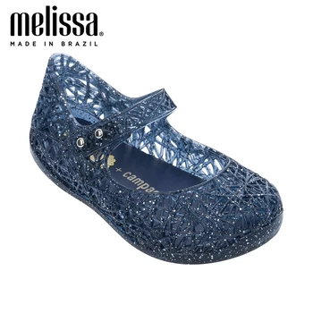 Mini Melissa Campana Zig Zag VI Dievča Jelly Topánky Plážové Sandále 2020 Baby Soft Topánky Sandále Melissa Deti Non-slip Princezná Topánky