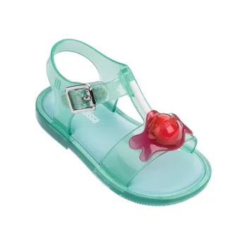 Mini Melissa Lízatko Dievča Sandále Nový, Originálny Dievča Jelly topánky Deti Sandále Deti Beach Non-slip Toddlder Candy SH19085