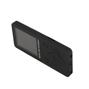 Mini Mp3 Prehrávač s Vstavaný Reproduktor Vysoko Kvalitné Prenosné MP3 Bezstratový Zvukový Prehrávač Hudby FM Rekordér MP3 Prehrávač, Čierny