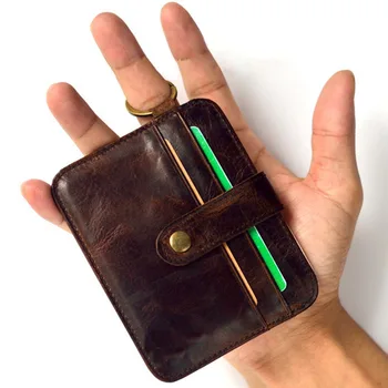 Mini peňaženky hasp malú kabelku reálne originálne kožené peňaženky, pánske peňaženky male vintage Tenké Peniaze Klip
