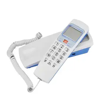 Mini Pozemné Wall-mount Telefón Ploche Pevný Šnúrový Telefón s ID Volajúceho, Zobrazenie na Home Office Business Hotel Pomocou