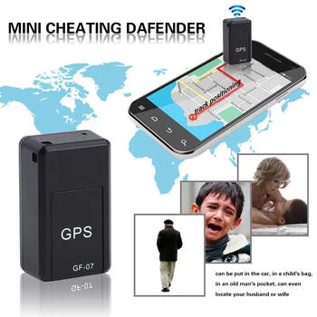 Mini Prenosné GSM/GPRS Tracker GF07 Sledovacie Zariadenie Satelitné určovanie Polohy Proti Krádeži pre Auto, Motocykel Vozidla,Osoba,