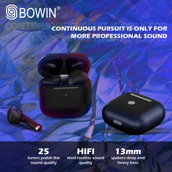 Mini pro 4 TWS Bezdrôtové Bluetooth Slúchadlá Hi-Fi Herné Slúchadlá In-ear Stereo Slúchadlá Hands-free, Headset Pre Smart Telefón