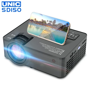Mini Projektor 1280 x 720P, WiFi, Multi Screen Projektor domáceho Kina Proyector 3D Film HD Projektor podpora 1080P