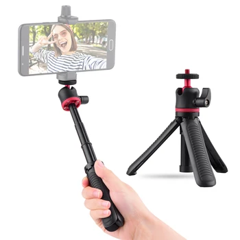 Mini Písacie Stolný telefón, fotoaparát, Statív Stojí Ručné Selfie Držiak s Flexibilné Ballhead 1/4 