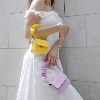 MINI Rúž PU Kožené Ramenní Taška Pre Ženy 2020 Reťazca Dizajn Luxusné Ruky Tašku Žena Cestovné tašky A Peňaženky Sac Hlavný Femme