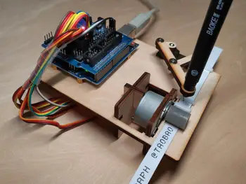 Mini Telegraph Open Source Telegraph Stroj pre Arduino s Serva Maker Diy Robotické Rameno Písanie Robot Hodiny DIY KMEŇOVÝCH Hračka Časť