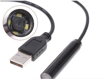 Mini USB Vodotesný 5m 7 mm objektív Endoskopu Borescope Had Inšpekčnej Kamery