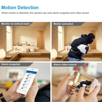 Mini wifi kamera full hd 1080p Video rekordér Detekcia Pohybu smart home s Bezdrôtové IP Wifi mini kamery bezpečnostný systém
