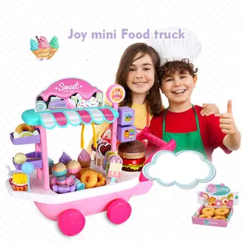 Mini Zmrzlina Truck Candy Vozíka Dom Hrať Vzdelávacie Hračky Košíka Dom Hra Dievča Deti Hračky