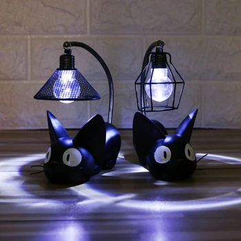 Miniatúrne Mačka Nočné Svetlo Živice Plavidlá Tabuľka Dekorácia, Ozdoba Bytových Doplnkov