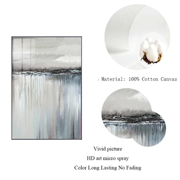 Minimalistický Abstrakt Sivá Plachetnici Odraz Plagát, Tlač Plátno Na Maľovanie Obrazu Obývacia Izba Domov Nordic Dekoračné Nálepky