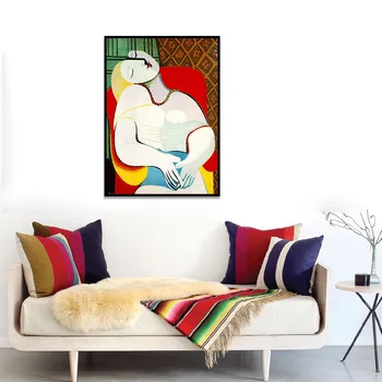Minimalistický Pablo Picasso-Sen Abstraktné Maliarske Plátno Olej Plagát na Stenu Obrázok pre Obývacia Izba Domova bez rámu
