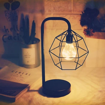 Minimalistický Retro Tvorivé Medený Drôt stolná Lampa LED Nočné Svetlo Domov Spálňa 35ED