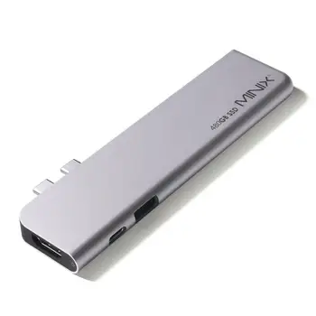 MINIX NEO SD4 Rozbočovač USB 3.0 USB-C Viacportová Typ C Hub Adaptér SSD disky kompatibilný s HDMI USB 3.0 480G/960G pre MacBook Pro