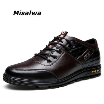 Misalwa Misalwa 2021 Nové Pánske Členkové Topánky Zvýšenie Výšky Britský Štýl Jeseň Fashion Bytov Mužov Obuv Výťah Topánky