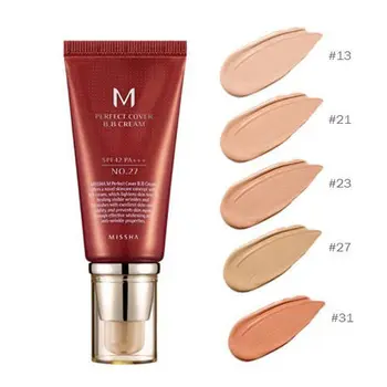 MISSHA M Perfect Cover BB Cream 50ml # 29 #31 #21 #23 #27 CC Krém Korektor Nadácie Hydratačný make-up Zubov