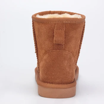 MIYAGINA Klasické Cowhide snehu topánky originálne kožené Topánky Teplé zimné topánky pre ženy veľké veľkosti 34-44