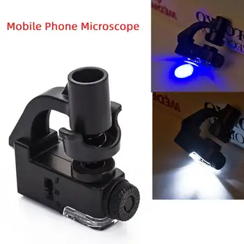 Mobilný Telefón Mikroskopom Zväčšovacie Sklo LED Zväčšenie S Mikro Kamera Klip Optický Zoom zväčšovacie sklo Nástroje, Makro Objektív 90X