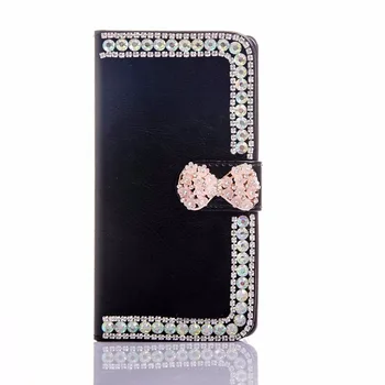 Mobilný telefón prípade Diamond krásne DIY Elegantné Jedinečné Karty Sloty Pre iphone/Samsung galaxy,Crystal Drahokamu Peňaženky Flip Cover