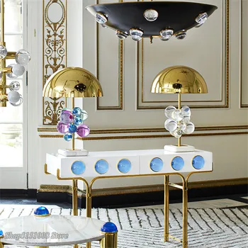 Moderné Crystal Bubble bobble stolná Lampa Nordic Stôl Svetlá pre Obývacia Izba, Spálňa, Nočné Lampy Štúdia Stojan Domova Svietidlo