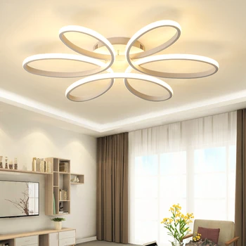 Moderné led luster osvetlenie v obývacej miestnosti, spálne, krytý domov App riadenie lesk luster lampa AC90v-260v lampadario