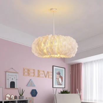 Moderné Pierko Prívesok Osvetlenie Pre Spálňa/Obývacia Izba Art Decor Prívesok Lampa Domáce Vnútorné Nordic Stručný Svietidlo