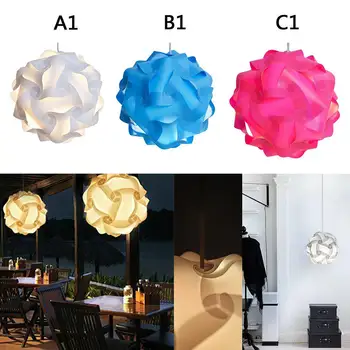 Moderné Tvorivé IQ Puzzle Skladačka Svetlo Tienidlo Lampy Strop Tienidlo Luster Prívesok Domov Bar Dekor