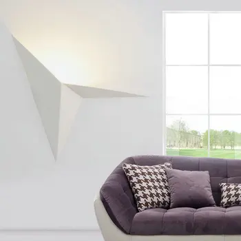 Moderné Čierne Biele LED Nástenné Svietidlo Krytý Tvorivé Trojuholník Svetla Jednoduché Spálňa Svätyne Chodby, Schodisko, Osvetlenie