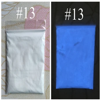 Modrá luminiscenčných prášok fosfor prášok pre DIY dekorácie 50g/taška,laky na nechty dekoračný materiál,Lesk laku