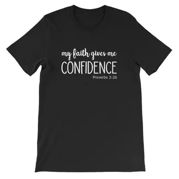 Moja Viera Mi Dáva Dôveru T-shirt Christian Tees ženy móda slogan myslíte, že Viera Košele Inšpiratívne topy tričko-J101
