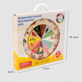 Montessori Materiál Detí obojstranné Vzdelávania Násobenie Rozkladu Montessori Vzdelávacích Drevené Hračky pre deti