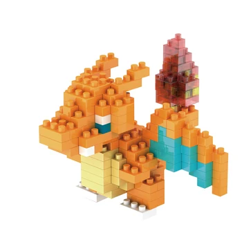 Montáž Pokemon Tehly Hračka Micro Stavebné Bloky, Pikachu Squirtle Anime Obrázok Vzdelávacie Hračky pre Deti,