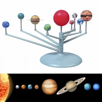 Montáž Vzdelávania v Ranom veku Deti Deväť Planét Výkon Mozgu Rozvíjať Vedu Deti Solárneho Systému Astronómie DIY Planetárium Model Auta