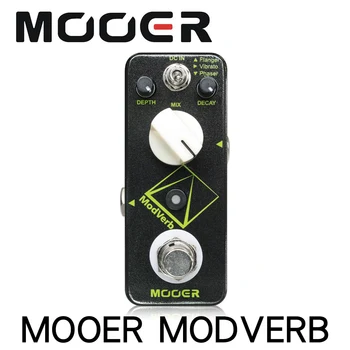 Mooer Modverb Modulácia Reverb efekt Elektrická Gitara Pedál Hĺbka Kazu Kontroly Flanger napríklad vibrato Phaser Prepínač