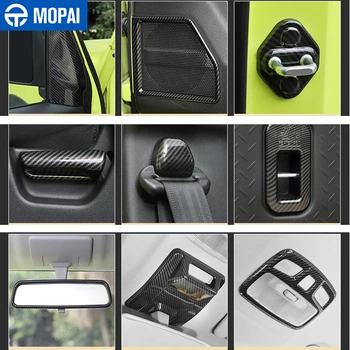 MOPAI Automobilový priemysel Interiér Nálepky Uhlíkových Vlákien Zrna Auto Dekorácie Interiéru Kryt Trim na Suzuki Jimny 2019 2020