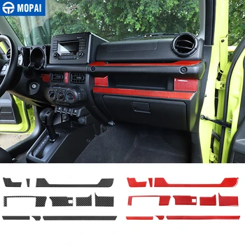 MOPAI Interiérové Doplnky na Suzuki Jimny JB74 Uhlíkových Vlákien Auto Centrálnej Konzoly Dekorácie Auta na Suzuki Jimny 2019+