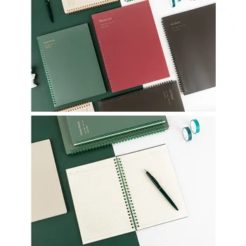 Morandi Farebné Mäkké Copybook Notebook Zelená Červená Pantone A5 Veľkosť 80 listov Fólie Papier Denník Plánovač Kancelárske Školské potreby F835