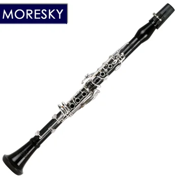 MORESKY Profesionálne Eben Klarinet bB naladiť 18 Tlačidlo Strieborné pozlátené medi Masívneho dreva klarinet SR-136