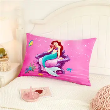 Morská víla Princezná Disney vankúš pre Dievčatá spálne dekorácie bavlna vankúš sham zahŕňa 3d vytlačené posteľná bielizeň Baby chlapci 1 kus