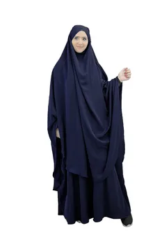 Moslimské Ženy Hidžáb Oblečenie Modlitba Odev Nastaviť Dlho Khimar Jilbab Abaya Úplné Pokrytie Ramadánu Šaty Islamskej Niqab Musulman Komplety