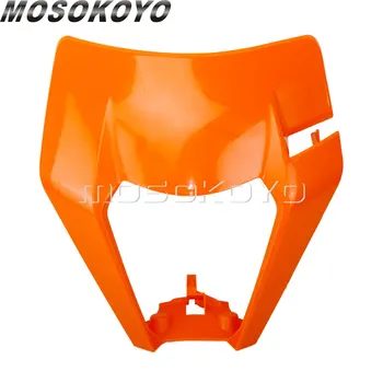 Motocross Oranžová LED Svetlometov Kryt Maják Shell Upravené Hlavy Lampy Bývanie pre V FE TE TX FC XCF 125-501