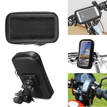 Motocykel, Bicykel Mobile Mobilný Telefón Držiak na Stojan Podporu Pre iPhone X 8 7 5 SE 6S 6 Plus GPS Držiak na Bicykel Vodotesné puzdro Taška