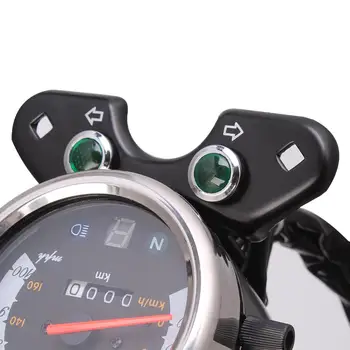 Motocykel Cafe Racer Univerzálny počítadlo kilometrov Rýchlomer LCD Digitálne Meradlo W/ Svetlo Nabíjačku USB Rozhranie Pre Honda CG125