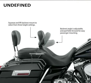 Motocykel Nastaviteľné Zadné Čierne Sedadlo Vodiča Operadlo Pre Harley Glide Kráľ Turné FLHR T X operadlo 2009-NEURČENÁ