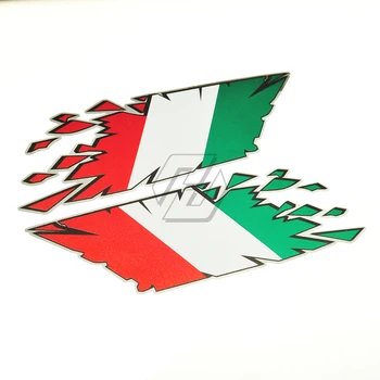 Motocykel Nádrž Obtlačky talianskej Vlajky 