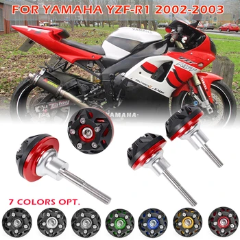 Motocykel pre YAMAHA YZF R1 YZF-R1 YZFR1 2002 2003 02 03 Rám Jazdca Crash Čiapky Podložky Ochrana Motora YZF R1 Príslušenstvo