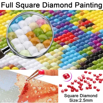 Mozaika diamond cross stitch Vyšívanie diamond Maľovanie Uvoľnene mačka na sporáku obraz Plný diamond výšivky Domova 0975